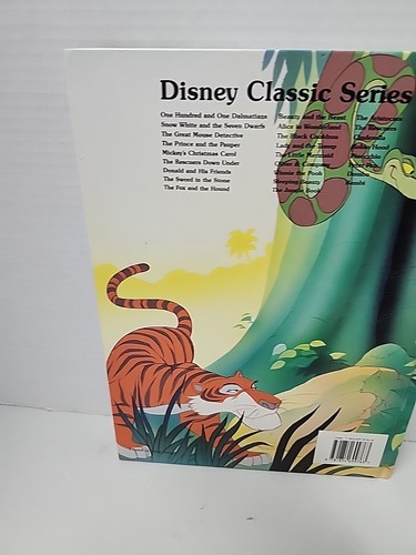 Vintage Disney Classic Series Book Gallery Books Large The Jungle Book HC 1992 - Imagen 7 de 10