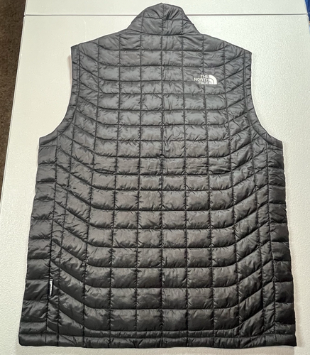 The North Face Thermoball Black Puffer Trek Vest Mens Medium Kevin McCarthy Logo - Picture 12 of 14