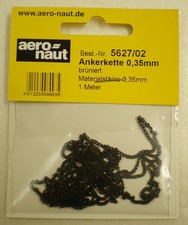 Ankerkette brüniert 0,35mm - 1m lang - NEU aero-naut 562702 Kette