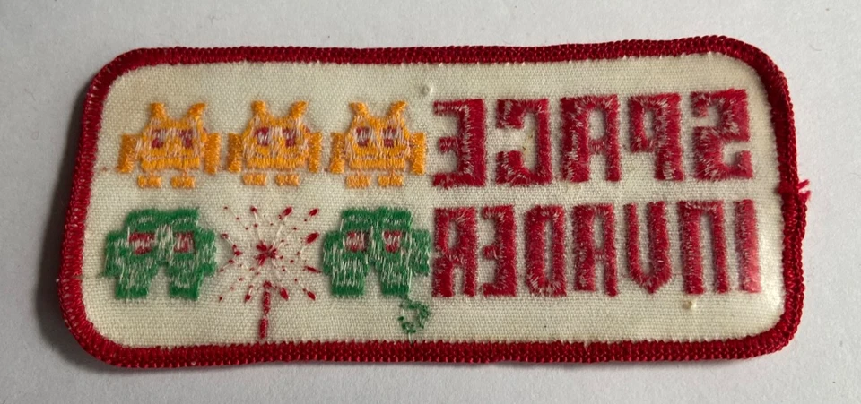 Vintage Rare Space Invader Patch - Arcade Videogame Atari Retro Embroidered - Image 4 of 4