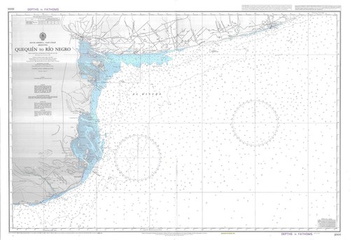 Admiralität 3066 Quequen Rio Negro Südamerika Ostküste Argentinien Karte Karte Karte - Bild 1 von 6