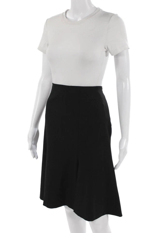 Saia Karen Kane Feminina Linha A Preta Até o Joelho Tamanho 14 - Imagem 2 de 4