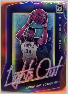 2020-21 Panini Donruss Optic Prizm #11 - Giannis Antetokounmpo Red Parallel /99