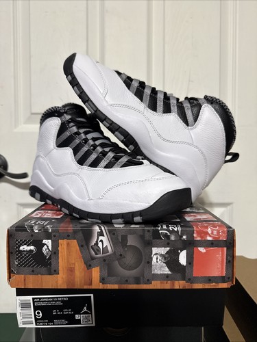Taglia 9 - Air Jordan 10 Retro 2025 Acciaio HJ6779-104 INDOSSATO UNA VOLTA