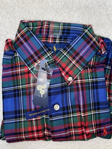 Ralph Lauren Franela de Rendimiento Calce Clásico Para Hombre Pequeña Manga Larga Absorbente Nueva con Etiquetas - Imagen 3 de 11