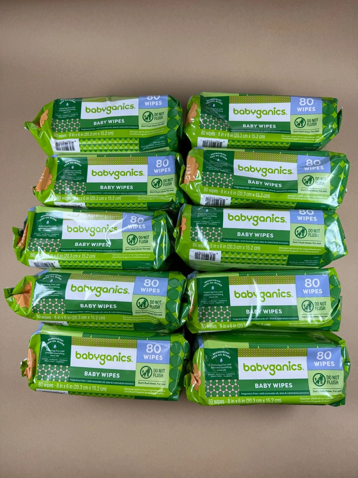 Babyganics Baby Wipes, Fragrance Free, 80 Count - Pack of 10
Opens in a new window or tab