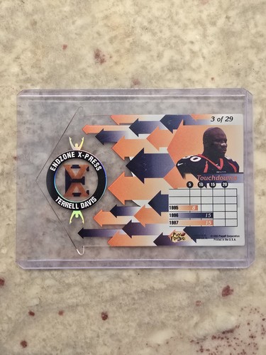 1998 Playoff SSD Momentum Football Terrell Davis Endzone X-Press Insert Broncos  - Picture 2 of 2