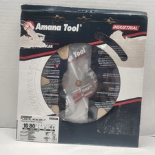 Amana Tool Industrial 10" 80T Lb10801 Saw Blade Thin Kerf Plastic Non-Melt