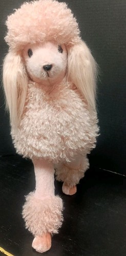 Mark Roberts Realistic Standing Pink French Poodle Plush Puppy Dog 21" - Bild 2 von 11