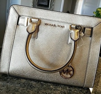 Michael Kors Medium Gold Tote Bag