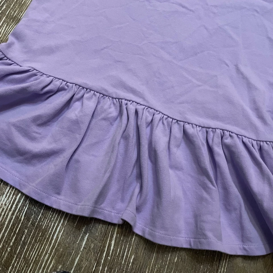 Polo Ralph Lauren Niñas Morado Talla XL Uniforme Vestido Foto 2 de 4