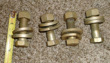 1963-64 Cadillac Front Bumper Bracket Bolts Gold Cadmium Plated Vintage Oem 4 1963-64 Cadillac Front Bumper Bracket Bolts Gold Cadmium Plated Vintage Oem 4