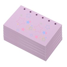 5" x 3.2"(A7) 300 Sheets 6 Holes Colored Loose Leaf Paper, Purple