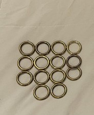 14 Gold Tone Metal Macrame Craft Rings Hoops 1.5  DIY Plant Hanger Dreamcatcher