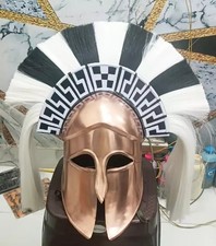 Greek Corinthian Helmet with Plume LARP Reenactment Helmet gift