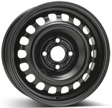 4x Stahlfelgen ALCAR-STAHLRAD 6515 Black 5,5x14 ET39 LK4 100 14 Zoll Felgen Stah