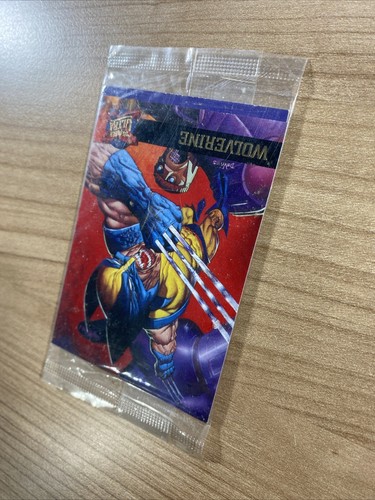 Factory-Sealed 1995 Fleer Ultra X-Men Wolverine Promo Yellow Card Pack Cello - Foto 5 di 19