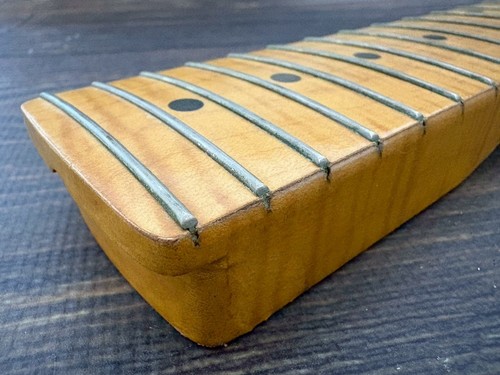 1994 Fender Japan ST57-AS 40th Anniversary Stratocaster Neck Photo Flame Maple - Picture 9 of 20