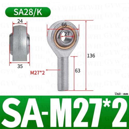 Female/Male Rod End, Bearing Steel Bearing Rose Joint Left / Right Thread M4-M36 - Picture 36 of 64