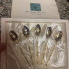 Vintage Korean Golden Bell Living Ware Spoons Collectible Gold