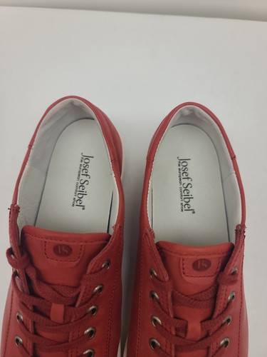 Josef Seibel Tenis Mujer Cuero Rojo UE Con Cordones Informales Talla 41 EE. UU. 10 - 10,5 - Imagen 9 de 11
