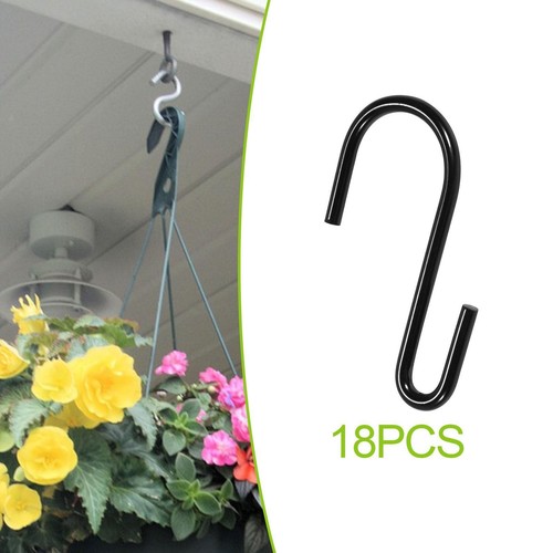 18 Pieces S Hooks Heavy Duty Plant Hangers for Plant Pots Towels Wind - Afbeelding 2 van 7