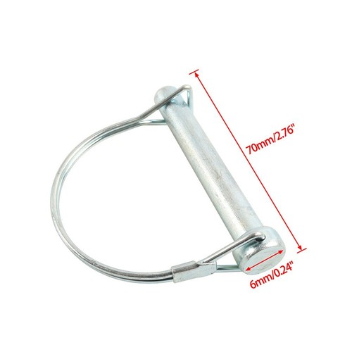 Heavy Duty Towing Safety Lock for Trailer Coupler Hitch with M6*70mm Size - Picture 7 of 7