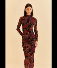 New Farm Rio Wild Horses Long Tulle Midi Dress Size Small