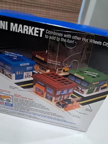 Vintage ~ 1990 Hot Wheels City ~ Stop & Go ~ Mini Market ~ Neu in versiegelter Verpackung! - Bild 2 von 9