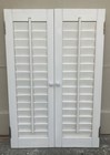 35 3/4" Tall x 24" Wide Wood Interior Louver Plantation Window Shutters