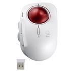 Digio2 Trackball Maus klein kabellos 5 Tasten Laser Typ Zeigefinger weiß