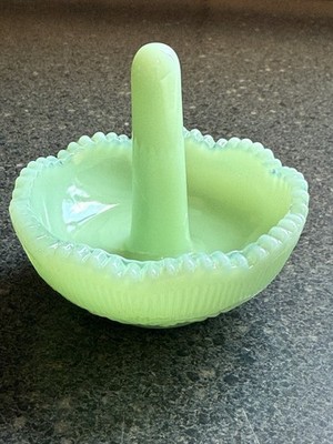 Mosser Glass USA Ring Holder - JADE / JADEITE - Great gift for Mom, Sister, Aunt