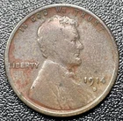 1914-D Lincoln Wheat Cent Penny 1c Fine Details Key Date Coin