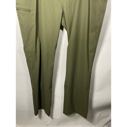 Orvis Mens Tech Pants Size 38x32 Olive Green Lightweight Stretch Zip Pockets - Picture 10 of 12