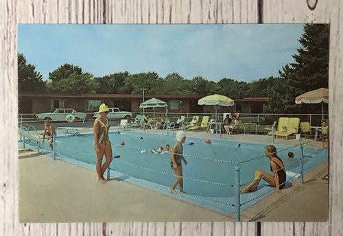Postal de piscina Grays Motel North Kingstown Rhode Island RI - Imagen 3 de 4