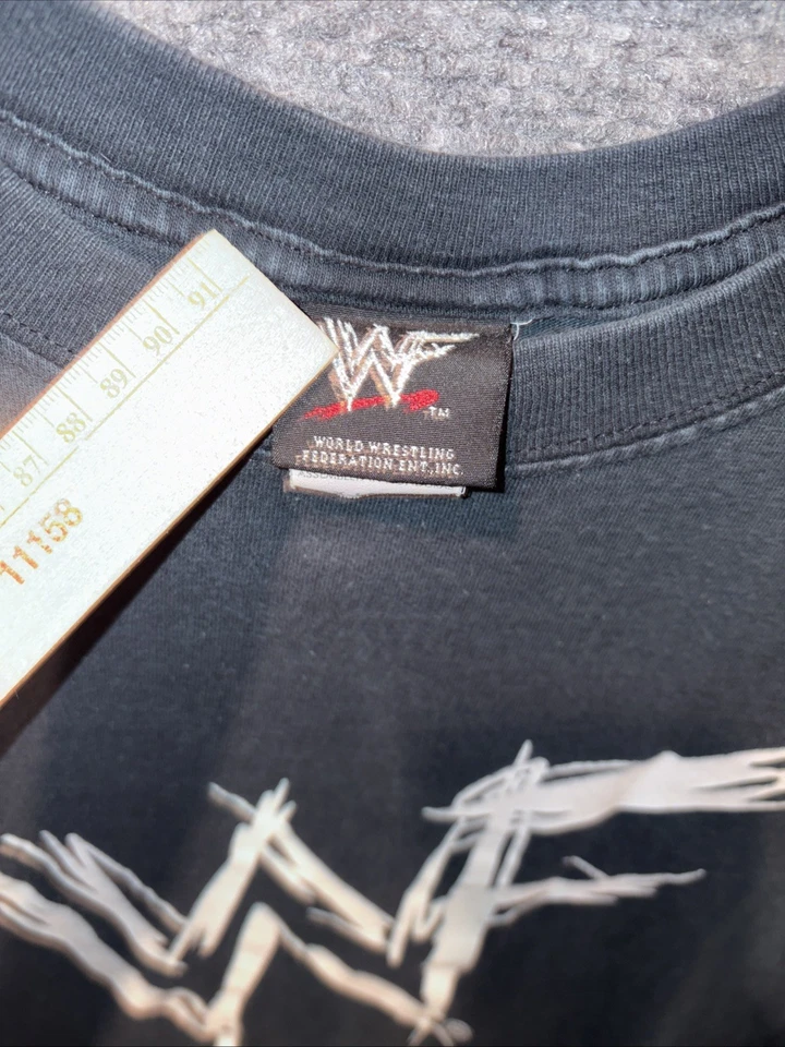 Camiseta de Lucha Libre Vintage 20O1 WWF Attitude "Come Get Some" XL. Attitude Era Foto 3 de 4