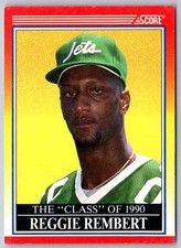 1990 Score Reggie Rembert #610  Football Card