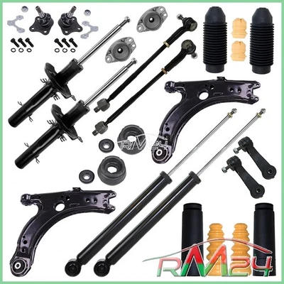 BESTPRICE KIT SOSPENSIONI AUTO 4 AMMORTIZZATORI + SUPPORTI + TIRANTI + TESTINE 32500046