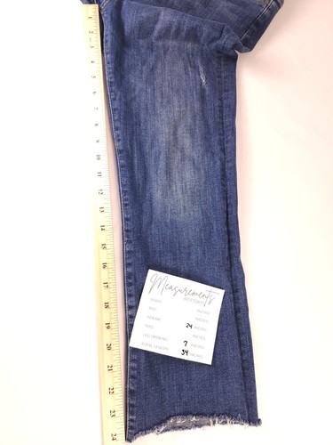 DL1961 Mara Straight Jeans Size 27 High Rise Instasculpt Raw Hem Distressed - Picture 18 of 21