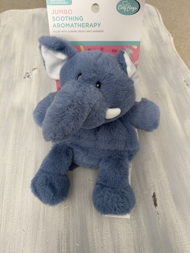Cozy Hugs Jumbo Soothing Aromatherapy Hot Cold Buddy Soft Elephant 15" NEW