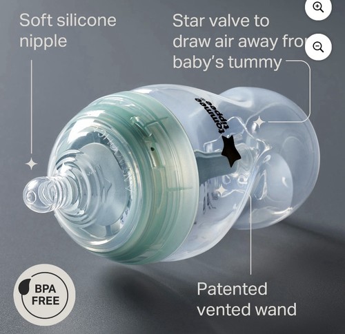 Tommee Tippee Advanced Anti-Colic Bottles 3 Pack 5 oz BPA free, Baby Bottle New - Picture 3 of 7