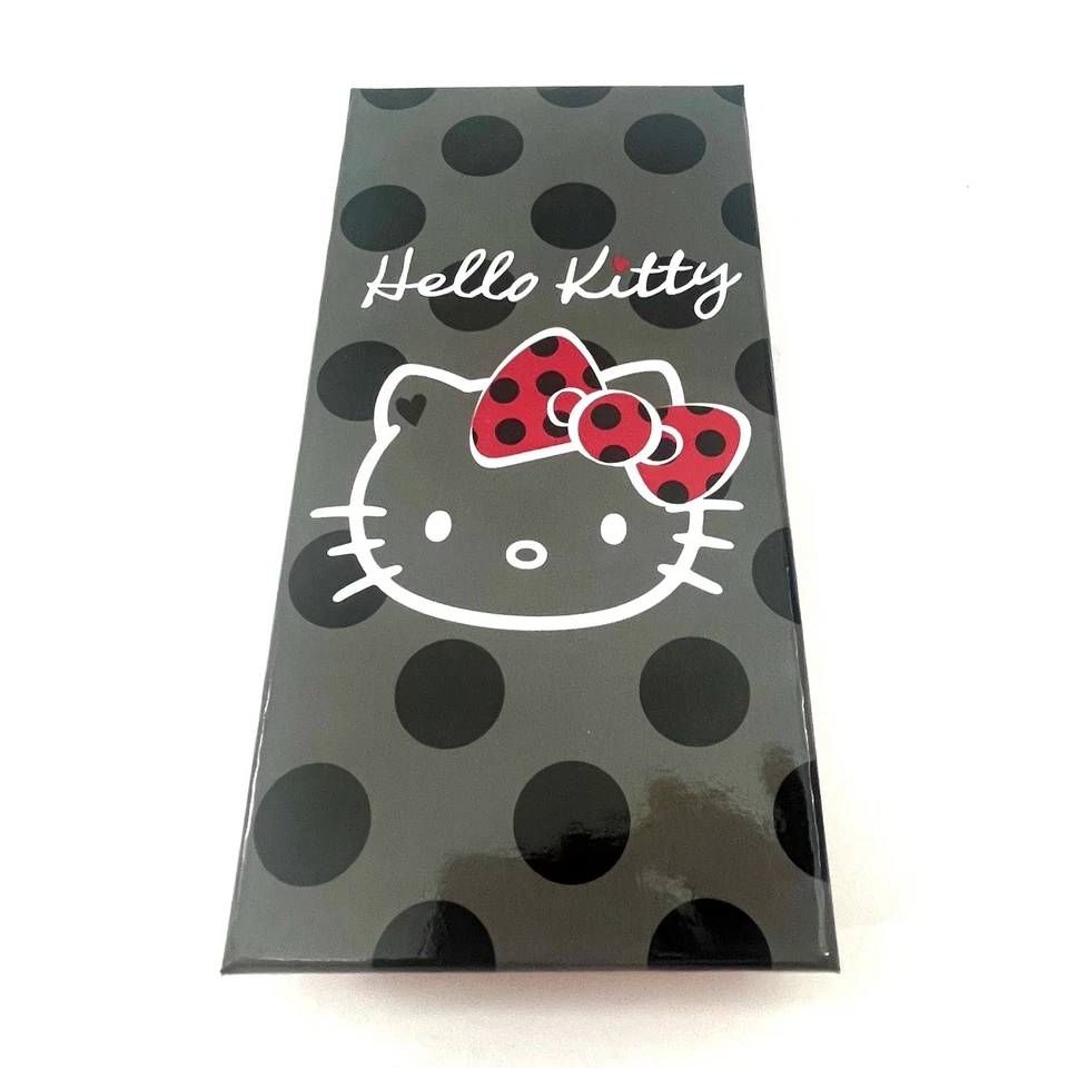 Collar Hello Kitty 20111 con caja de regalo de lunares arco rojo Sanrio nuevo raro Foto 4 de 4