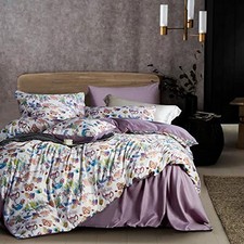 King Paisley Floral Reversible Duvet Cover Set King/California King Spring