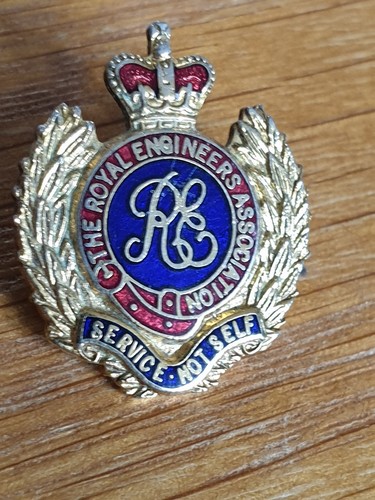 Vintage altes Ansteckabzeichen The Royal Engineers Association alte Kameraden Emaille - Bild 4 von 11