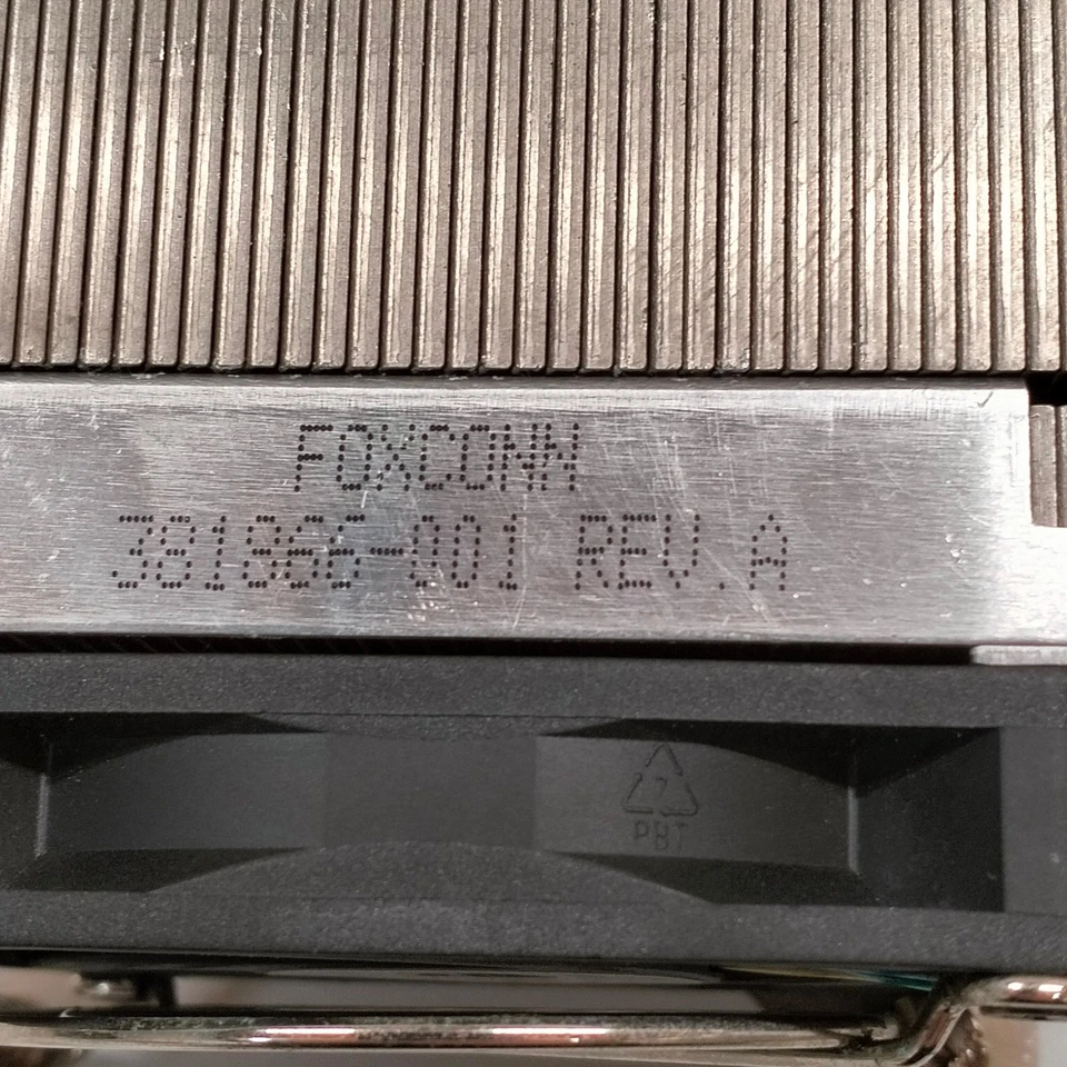 OEM HP Compaq dc7600 SFF CPU Fan Cooler + Heatsink Foxconn 381866-001 AFB0712HHB - Image 2 of 4