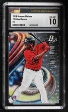 2018 Bowman Platinum Base Ice Rafael Devers (Batting) #2 CSG 10 Gem Mint 04h3