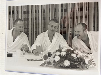 NASA Skylab 3 Astronauts Breakfast Press Photo