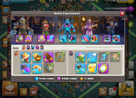 TH18 Great Base ⚔️ 100-105-90-77-50 Max Queen 🔥 26 Equipment Maxed 💎4.5K Gems