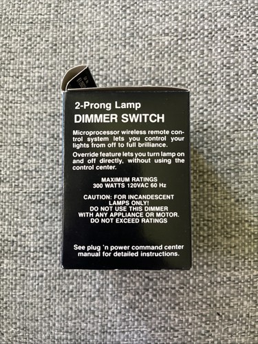 New Vintage Radio Shack Lamp Dimmer Switch 61-2682a Plug 'N Power 2 Prong BIN B8 - Picture 4 of 5