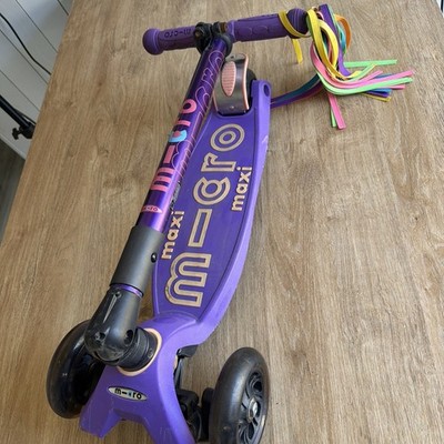 Micro Maxi lila Scooter Deluxe LED blinkende leuchtende Räder Qualität l@@k!!